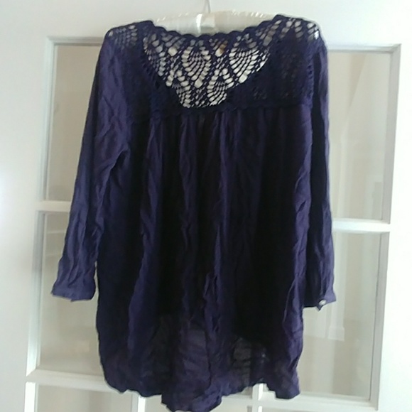 Navy Blue blouse by Black Swan - Picture 3 of 3